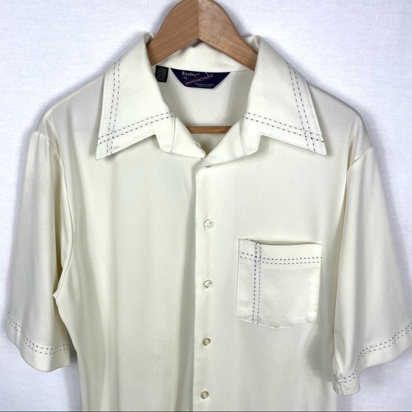 Vintage Essley Innovations Mens Button Down Dress Shirt XL Top Casual Golf - Picture 4 of 15